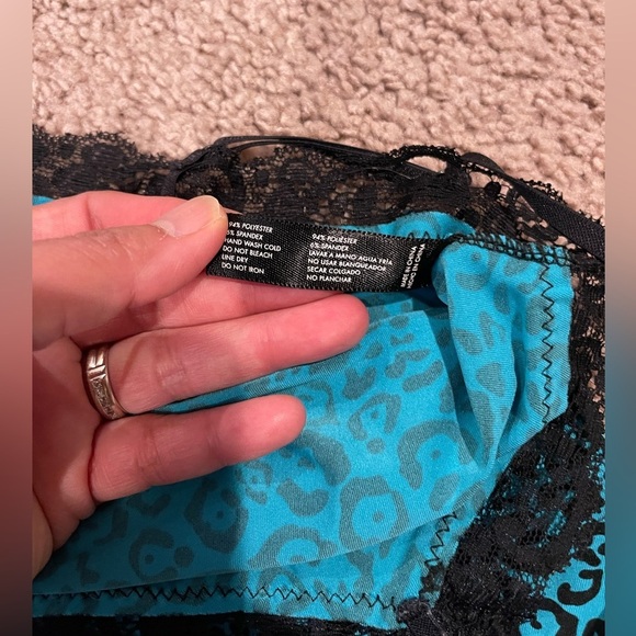 XOXO Leopard Print Satin Sexy Nightdress - Picture 4 of 10